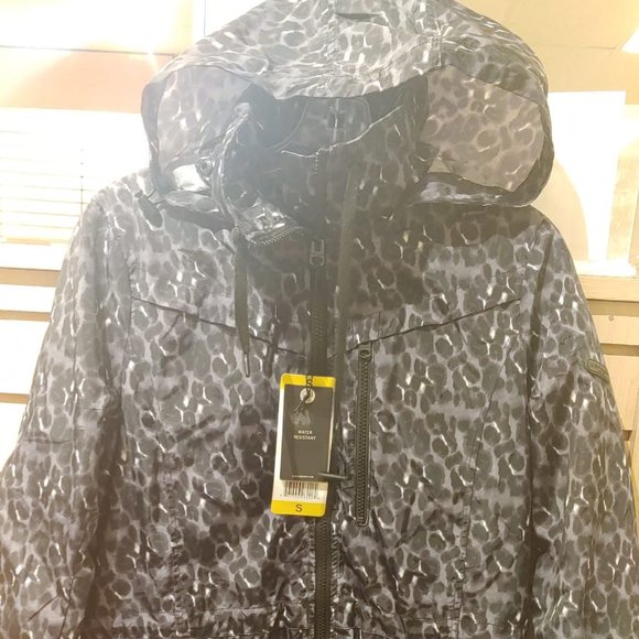 Lucky Brand Women's Rain Coat Jacket Leopard - Picture 4 of 6